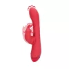 LOVELINE – Brighto Red lengő karos nyuszivibrátor, 2 motor, újratölthető, piros