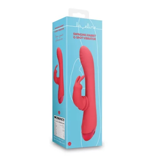 LOVELINE – Brighto Red lengő karos nyuszivibrátor, 2 motor, újratölthető, piros
