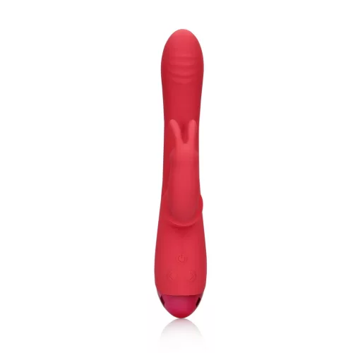 LOVELINE – Brighto Red lengő karos nyuszivibrátor, 2 motor, újratölthető, piros