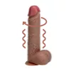 REALROCK – Vibráló és forgó dildó tapadókoronggal, újratölthető, 20,5 cm