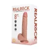 REALROCK – Vibráló és forgó dildó tapadókoronggal, újratölthető, 20,5 cm