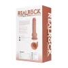REALROCK – Vibráló és forgó dildó tapadókoronggal, újratölthető, 20,5 cm