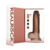 REALROCK – Vibráló és forgó dildó tapadókoronggal, újratölthető, 20,5 cm