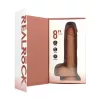 REALROCK – Vibráló és lökő dildó tapadókoronggal, újratölthető, 20,5 cm