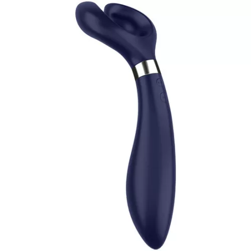 SATISFYER - Endless Fun újratölthető, multifunkciós párvibrátor, kék