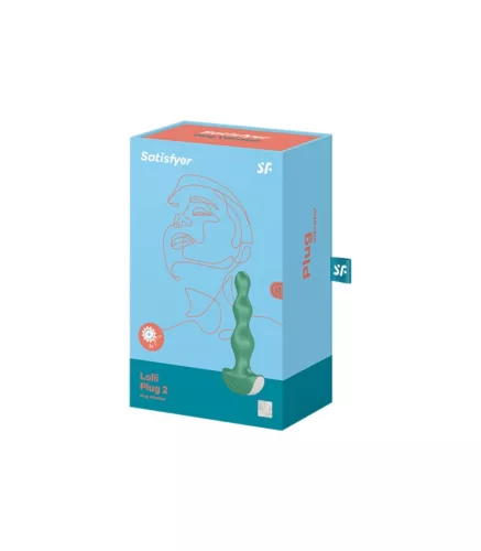 SATISFYER - Lolli Plug 2 vibrációs anál plug, újratölthető, zöld