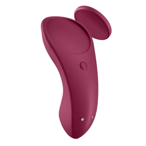 SATISFYER - Sexy Secret okos bugyivibrátor, újratölthető, applikációs, piros