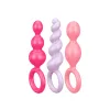 SATISFYER - Booty Call anál plug szett, színes, 3 részes