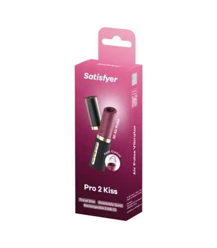 SATISFYER - Pro 2 Kiss léghullámos rúzs vibrátor, újratölthető