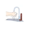 S-LINE – Péniszes szappan herékkel és ondócseppel, 18 cm, barna