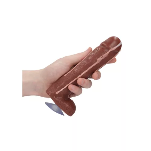 S-LINE – Péniszes szappan herékkel és ondócseppel, 18 cm, barna