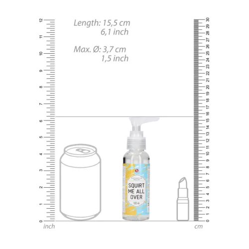 S-LINE – Vízbázisú síkosító, 100 ml, (Squirt Me All Over)