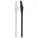 S-LINE BY SHOTS – Páros péniszes szívószál szett, fekete és fehér, 8 db