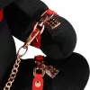 S-LINE – Bondage plüss nyuszi, fekete, bársony
