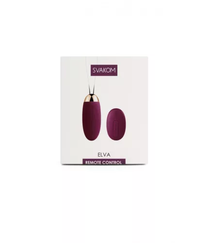 SVAKOM – Elva Plum, akkus vibrotojás távirányítóval, lila