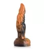CREATURE COCKS - Ravager textúrált szilikon dildó, 20cm, narancs