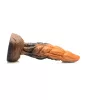 CREATURE COCKS - Ravager textúrált szilikon dildó, 20cm, narancs