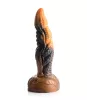 CREATURE COCKS - Ravager textúrált szilikon dildó, 20cm, narancs