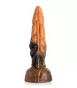 CREATURE COCKS - Ravager textúrált szilikon dildó, 20cm, narancs